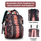 Motherly VivaLuxe Baby Bag for Mother Travel with Warranty/Diaper Bag with Insulated Baby Bottle Pocket/Diaper Bag for Mothers for Travel with Multi Compartments, Diaper Bags for Mom (Black)