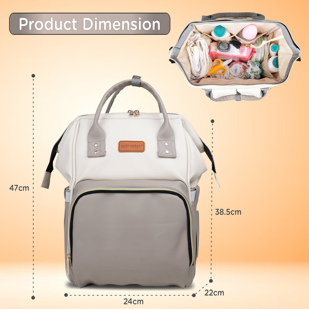 Motherly Envy Diaper Bag for Mothers for Travel With Accessories | Spacious And Waterproof Diaper Bags for Mom | baby bag for mother travel | Maternity Bags for Mother - MOTHERLY