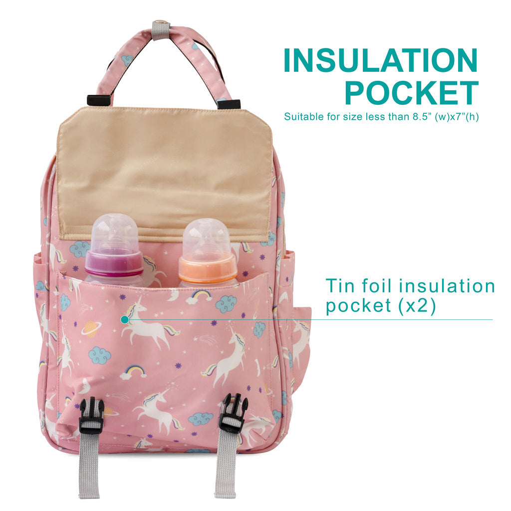 Motherly Solid Diaper Bag for Mothers for Travel, Maternity Bag for Newborn Baby, Mothers Travelling Bag, Multiple Pocket Water Resistant Baby Bag, Hospital Bag for moms (Black) - MOTHERLY
