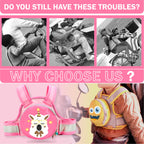 Motherly Children's Motorcycle Safety Harness Safe, Stylish Riding Companion with Two Wheeler Child Safety Belt - MOTHERLY