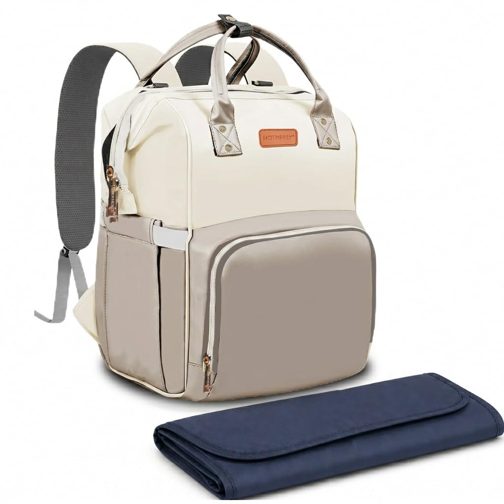 Motherly Envy Diaper Bag for Moms – Spacious, Waterproof Travel & Maternity Bag with Accessories