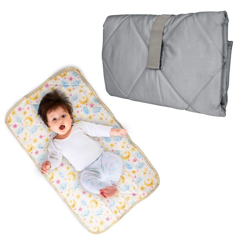 Motherly Diaper Changing Mat for Newborns – Reusable, Portable Crib & Sleeping Pad (72x42 cm, 0–12 Months)