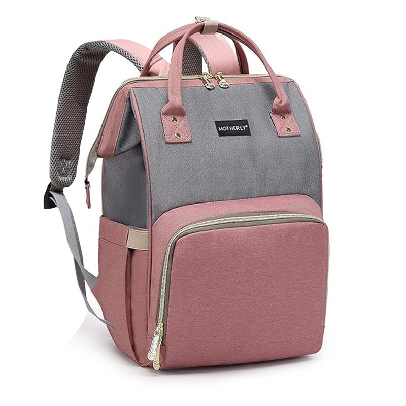 Motherly League Solid Color Diaper Bag for Mothers for Travel, Maternity Bag for Newborn Baby, Mother Travelling Bag, Multiple Pocket Water Resistant Hospital Bag for moms with Warranty - MOTHERLY