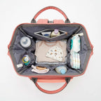 Motherly Patented Diaper Bag Backpack for Mothers | Waterproof Baby Travel & Maternity Bag | Multiple Compartments, Insulated Bottle Pockets, Warranty | Crown Series