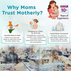 Motherly Crown Diaper Bag for Moms – Water-Resistant Travel & Maternity Bag with Mat, Bottle Cover & Stroller Hooks