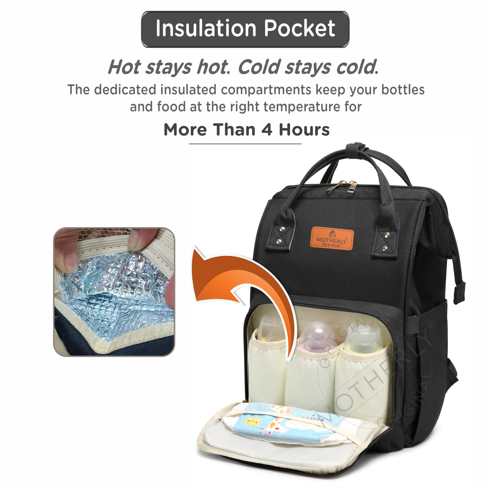 Motherly Everyday Diaper Bag – Travel & Maternity Bag for Moms