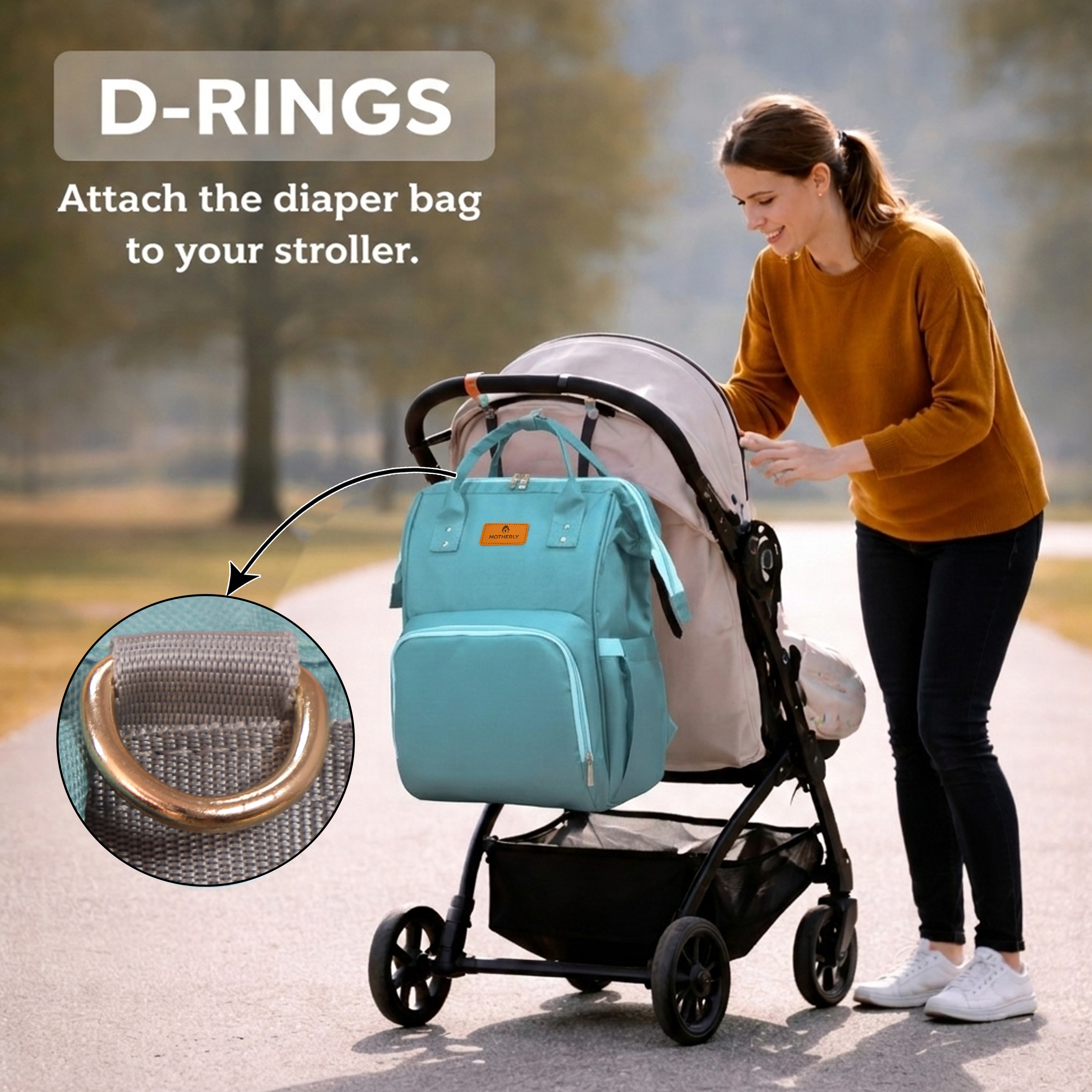 Motherly Everyday Diaper Bag – Travel & Maternity Bag for Moms