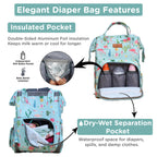 Motherly Elegant Diaper Bag for Moms – Water-Resistant Maternity & Travel Bag with Multiple Pockets & Warranty