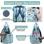 Motherly Elegant Diaper Bag for Moms – Water-Resistant Maternity & Travel Bag with Multiple Pockets & Warranty