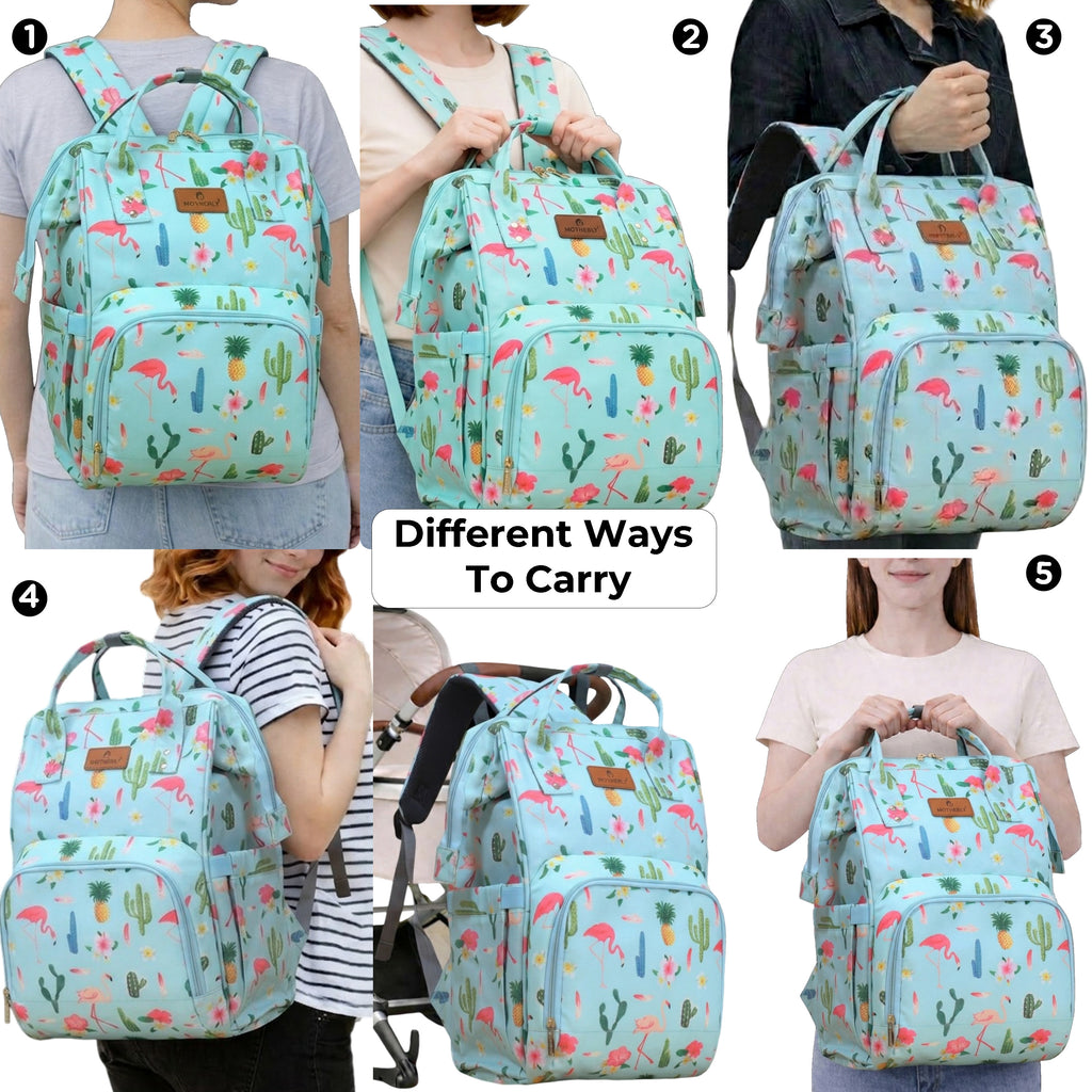 Motherly Elegant Diaper Bag for Moms – Water-Resistant Maternity & Travel Bag with Multiple Pockets & Warranty