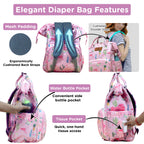 Motherly Elegant Diaper Bag for Moms – Water-Resistant Maternity & Travel Bag with Multiple Pockets & Warranty