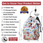 Motherly Elegant Diaper Bag for Moms – Water-Resistant Maternity & Travel Bag with Multiple Pockets & Warranty