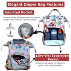 Motherly Elegant Diaper Bag for Moms – Water-Resistant Maternity & Travel Bag with Multiple Pockets & Warranty