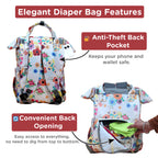 Motherly Elegant Diaper Bag for Moms – Water-Resistant Maternity & Travel Bag with Multiple Pockets & Warranty