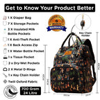 Motherly Elegant Diaper Bag for Moms – Water-Resistant Maternity & Travel Bag with Multiple Pockets & Warranty