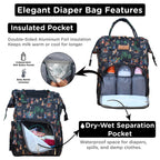 Motherly Elegant Diaper Bag for Moms – Water-Resistant Maternity & Travel Bag with Multiple Pockets & Warranty