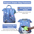 Motherly Elegant Diaper Bag for Moms – Water-Resistant Maternity & Travel Bag with Multiple Pockets & Warranty