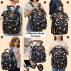 Motherly Elegant Diaper Bag for Moms – Water-Resistant Maternity & Travel Bag with Multiple Pockets & Warranty