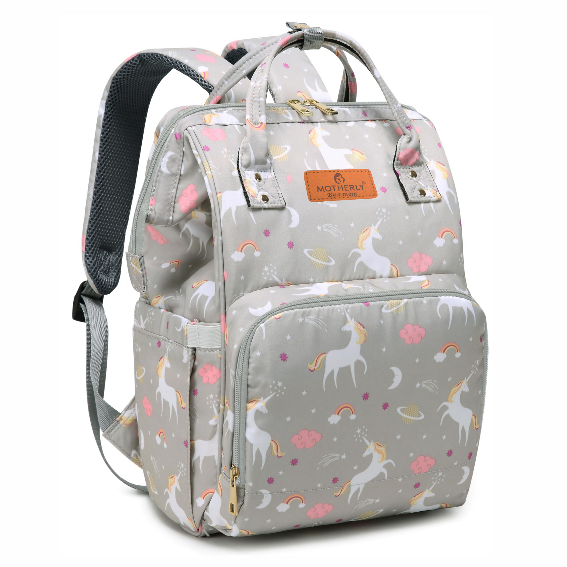 Motherly Elegant Diaper Bag for Moms – Water-Resistant Maternity & Travel Bag with Multiple Pockets & Warranty