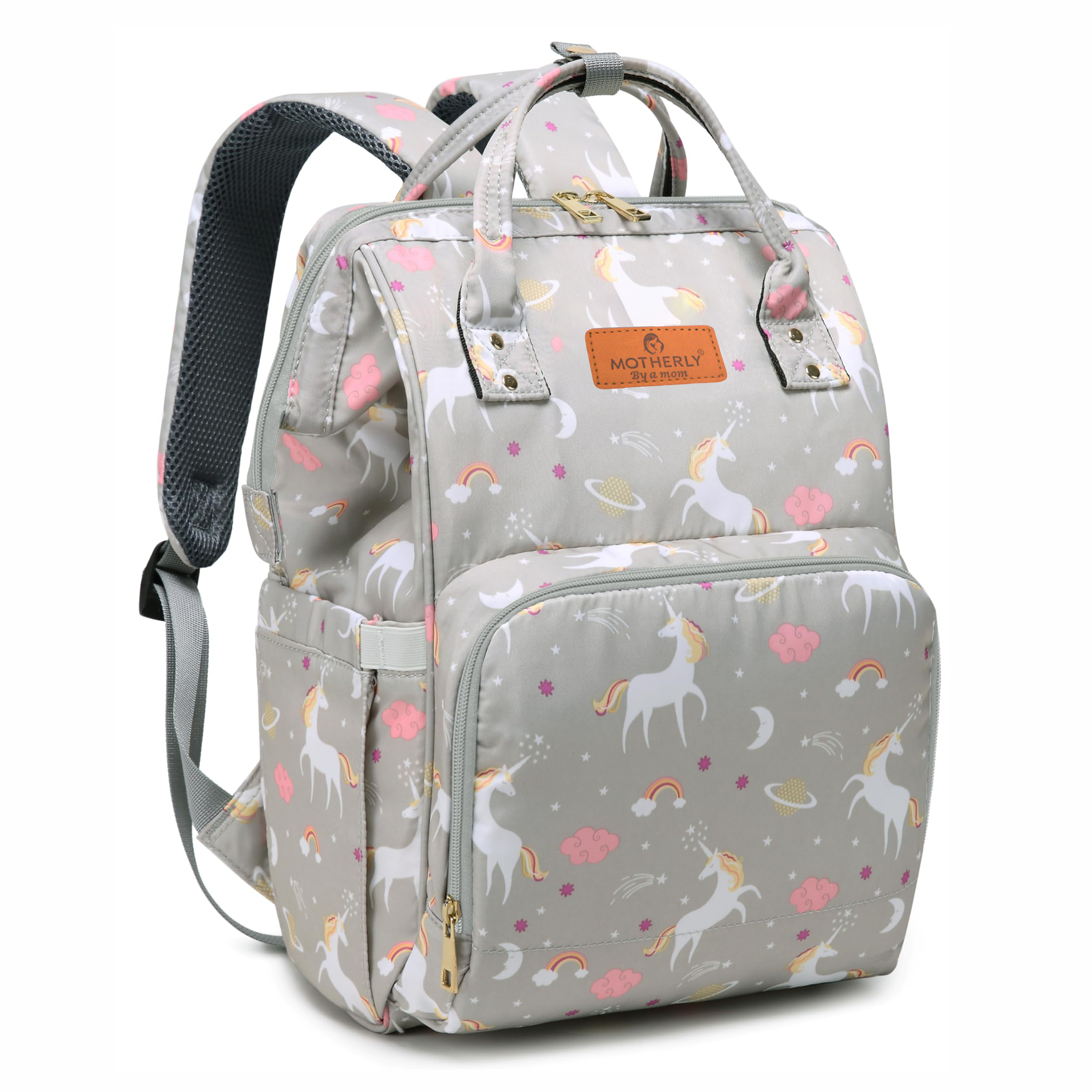 Motherly Elegant Diaper Bag for Moms – Water-Resistant Maternity & Travel Bag with Multiple Pockets & Warranty