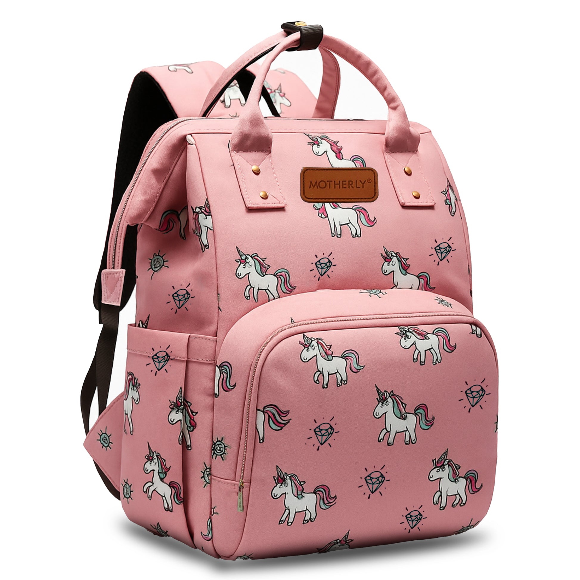 Motherly Elegant Diaper Bag for Mothers for Travel, Maternity Bag for Newborn Baby, Mothers Travelling Bag, Multipocket Water Resistant Baby Bag, Hospital Bag for Moms with Warranty