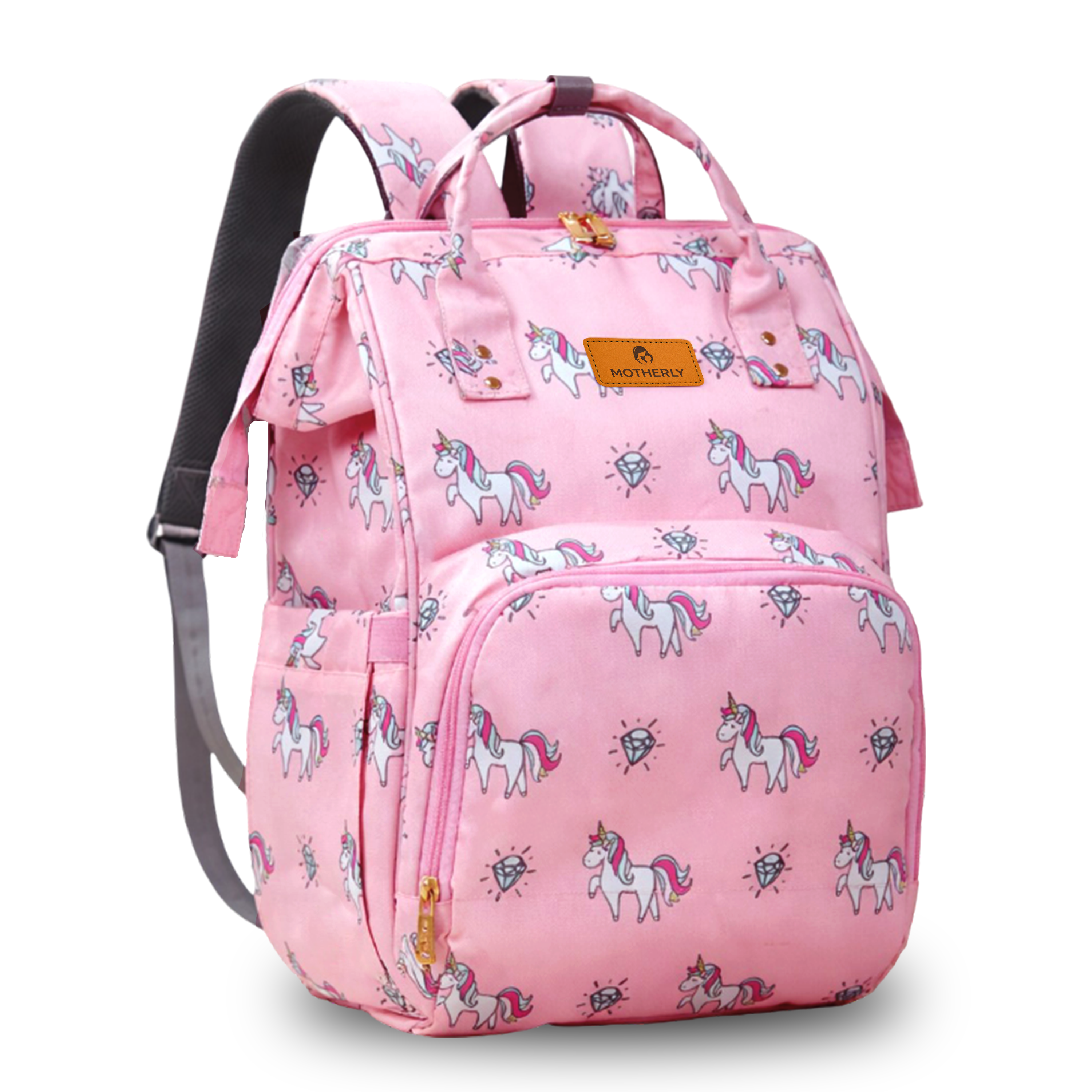 Motherly Elegant Diaper Bag for Moms – Water-Resistant Maternity & Travel Bag with Multiple Pockets & Warranty