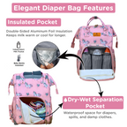 Motherly Elegant Diaper Bag for Moms – Water-Resistant Maternity & Travel Bag with Multiple Pockets & Warranty