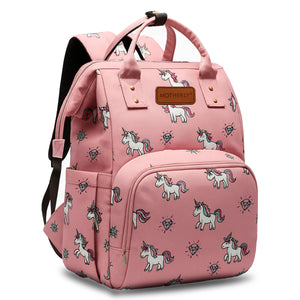 Motherly Elegant Diaper Bag for Mothers for Travel, Maternity Bag for Newborn Baby, Mothers Travelling Bag, Multipocket Water Resistant Baby Bag, Hospital Bag for Moms with Warranty - Unicorn Pink
