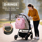 Motherly Elegant Diaper Bag for Moms – Water-Resistant Maternity & Travel Bag with Multiple Pockets & Warranty