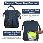 Motherly Elegant Diaper Bag for Moms – Water-Resistant Maternity & Travel Bag with Multiple Pockets & Warranty