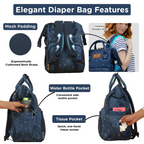 Motherly Elegant Diaper Bag for Moms – Water-Resistant Maternity & Travel Bag with Multiple Pockets & Warranty