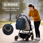 Motherly Elegant Diaper Bag for Moms – Water-Resistant Maternity & Travel Bag with Multiple Pockets & Warranty