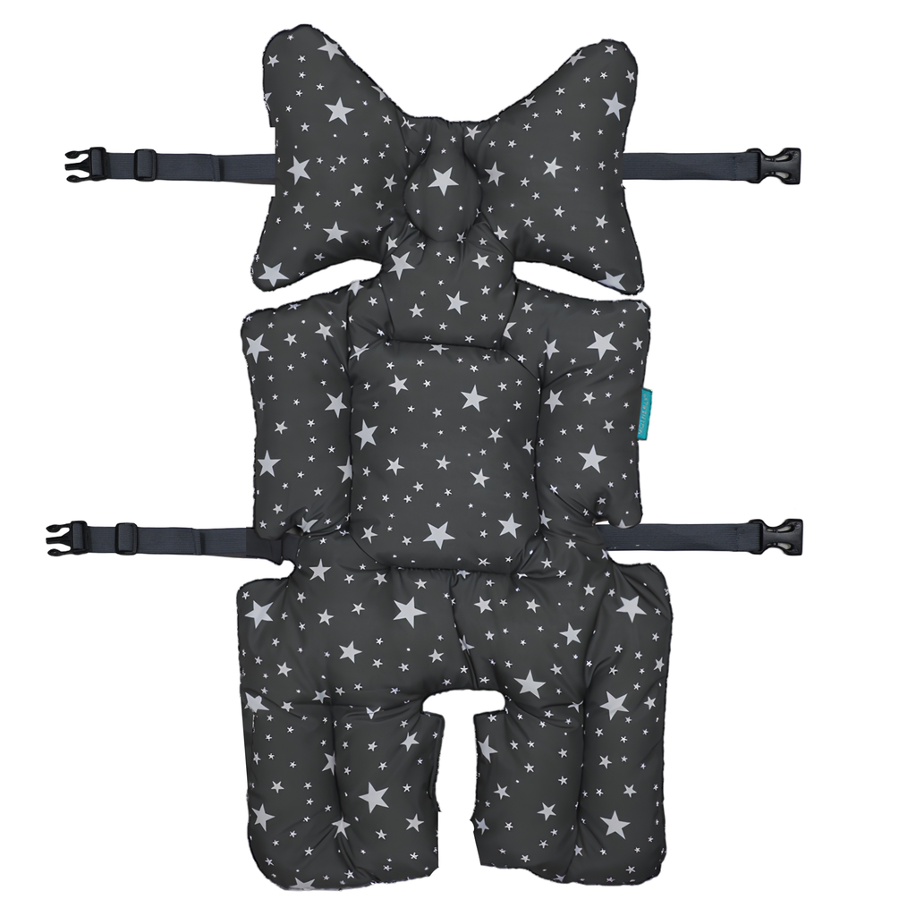Stroller Seat Cushion - White Star
