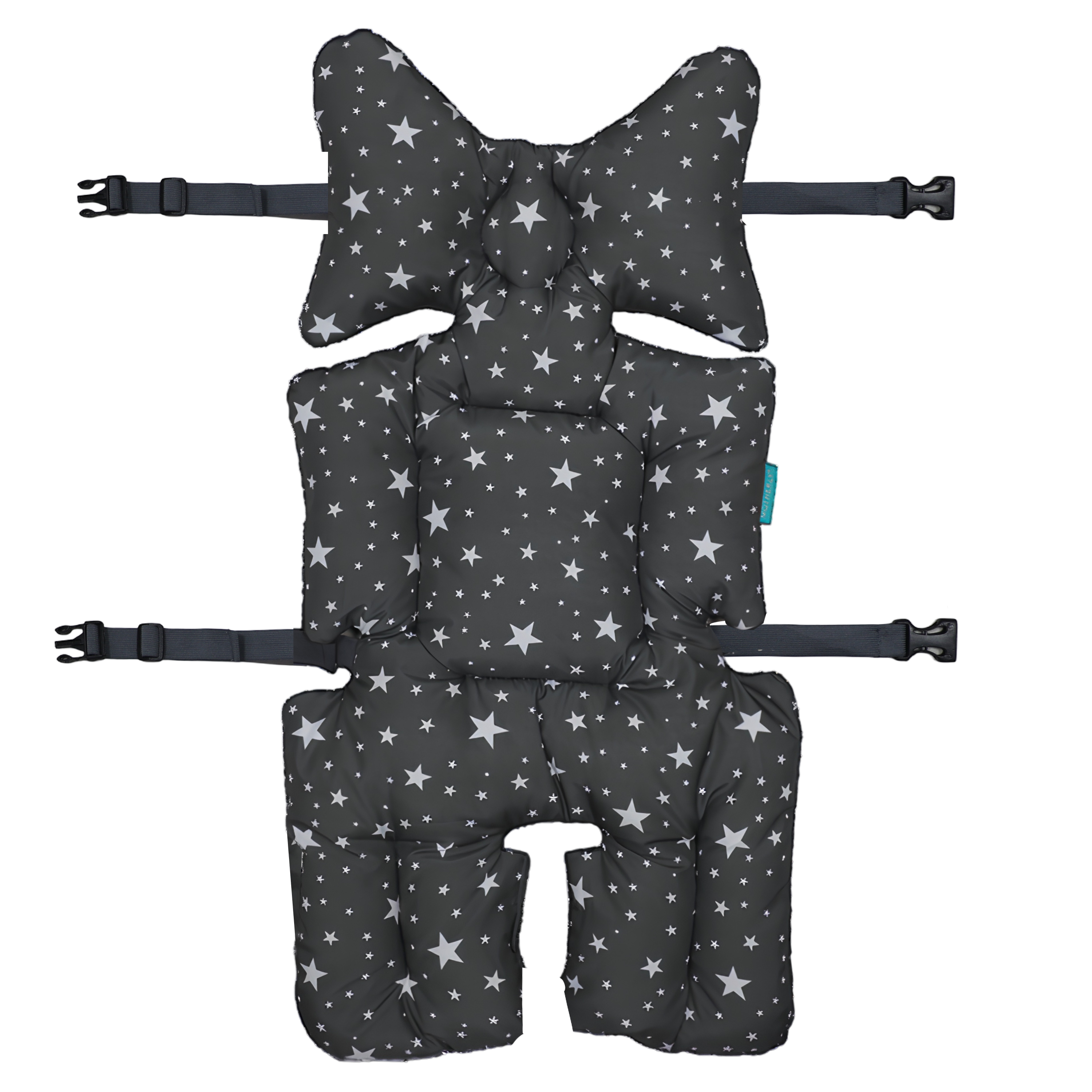Stroller Seat Cushion - White Star
