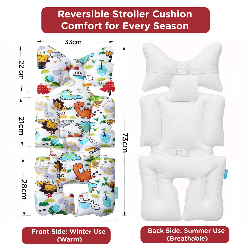 Motherly Baby Stroller Seat Cushion – Breathable, Multi-Purpose Padding for Stroller, Car Seat & High Chair