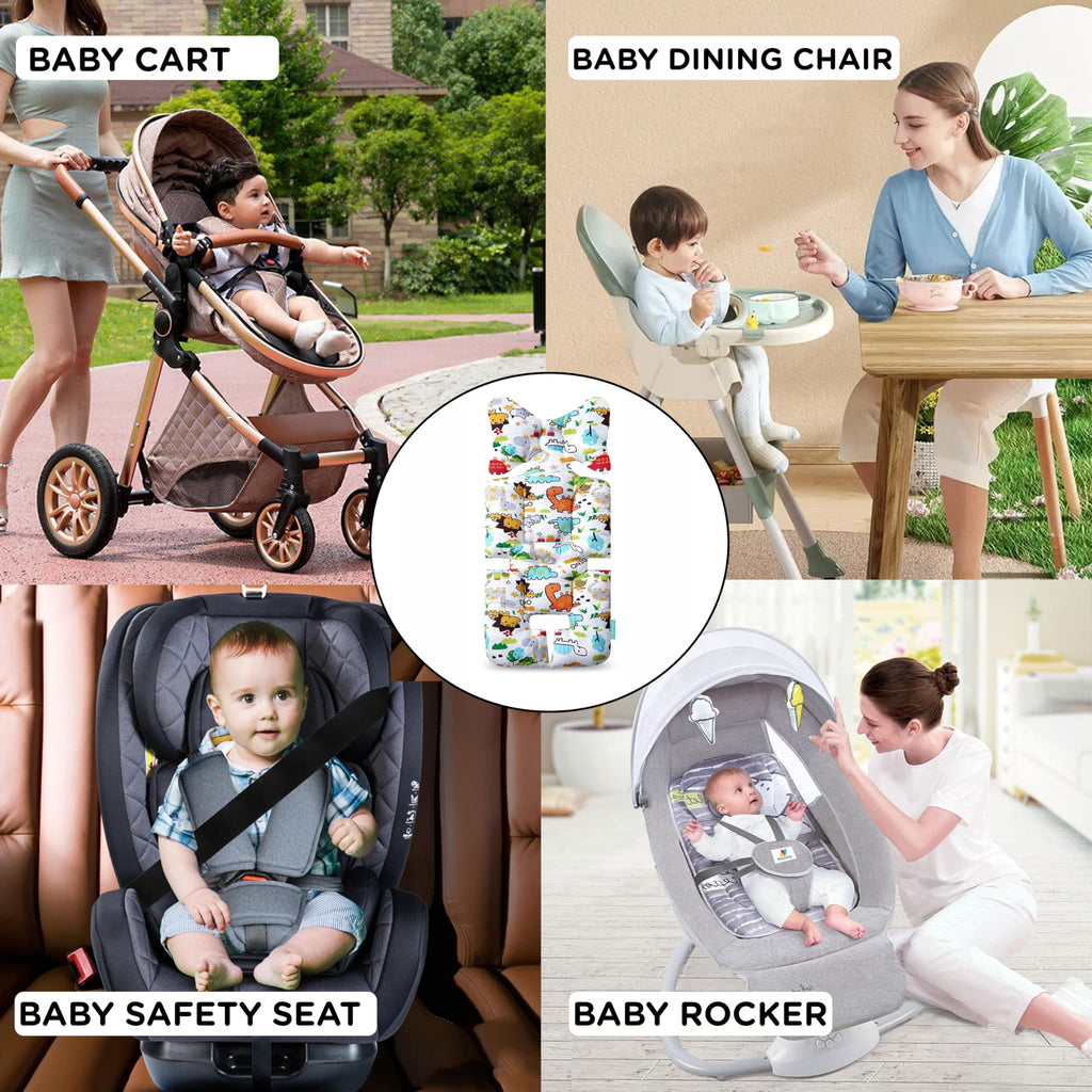Motherly Baby Stroller Seat Cushion – Breathable, Multi-Purpose Padding for Stroller, Car Seat & High Chair