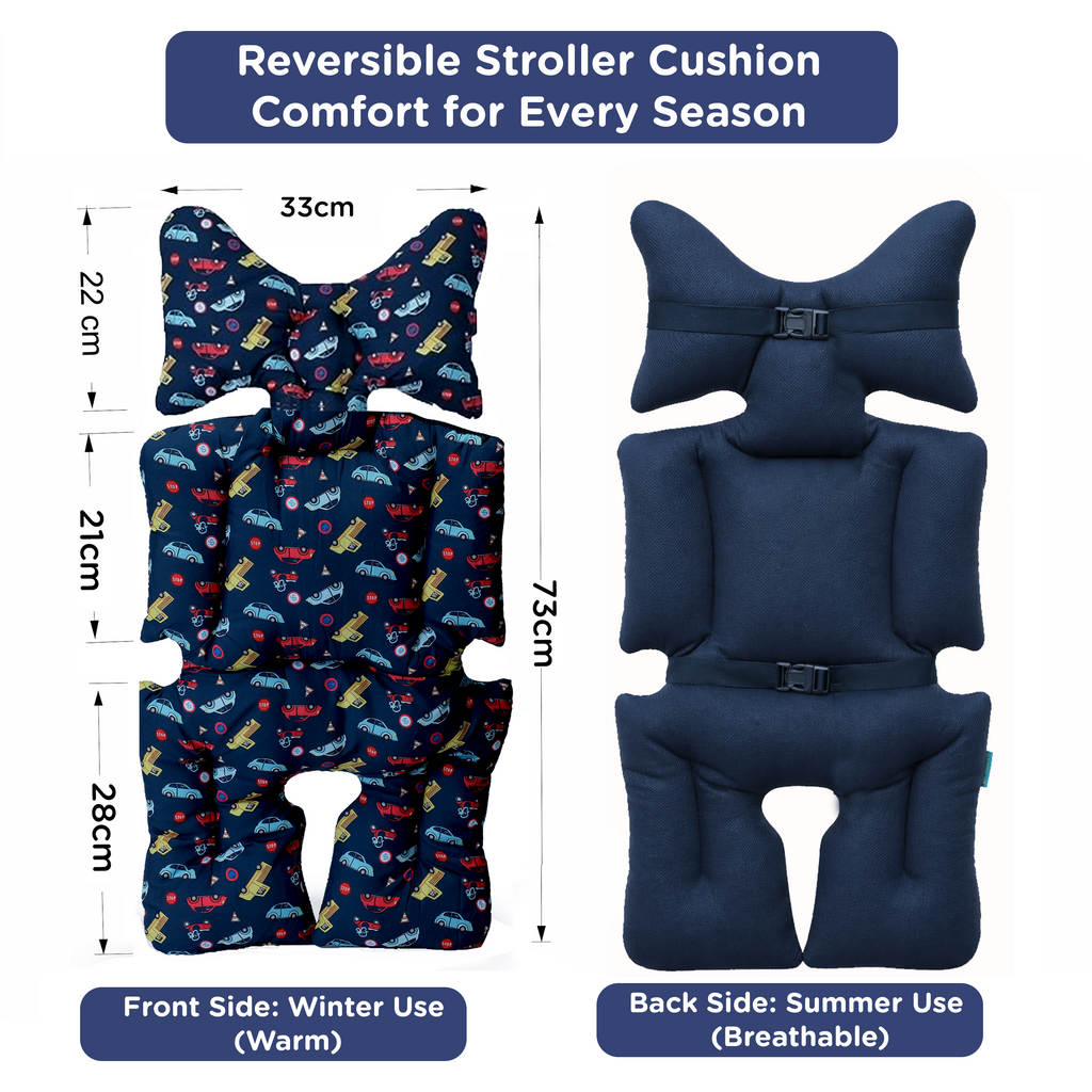 Motherly Baby Stroller Seat Cushion – Breathable, Multi-Purpose Padding for Stroller, Car Seat & High Chair
