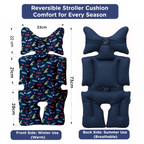 Motherly Baby Stroller Seat Cushion – Breathable, Multi-Purpose Padding for Stroller, Car Seat & High Chair