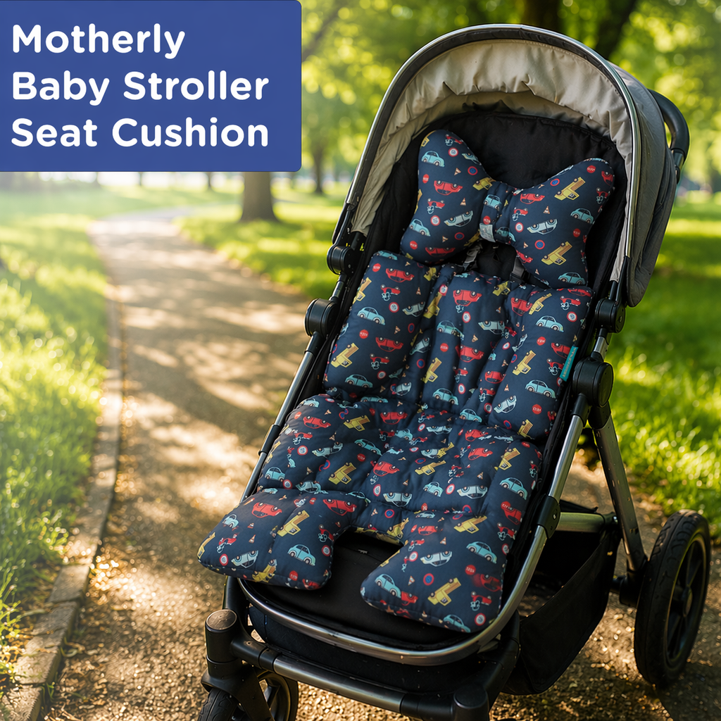 Motherly Baby Stroller Seat Cushion – Breathable, Multi-Purpose Padding for Stroller, Car Seat & High Chair