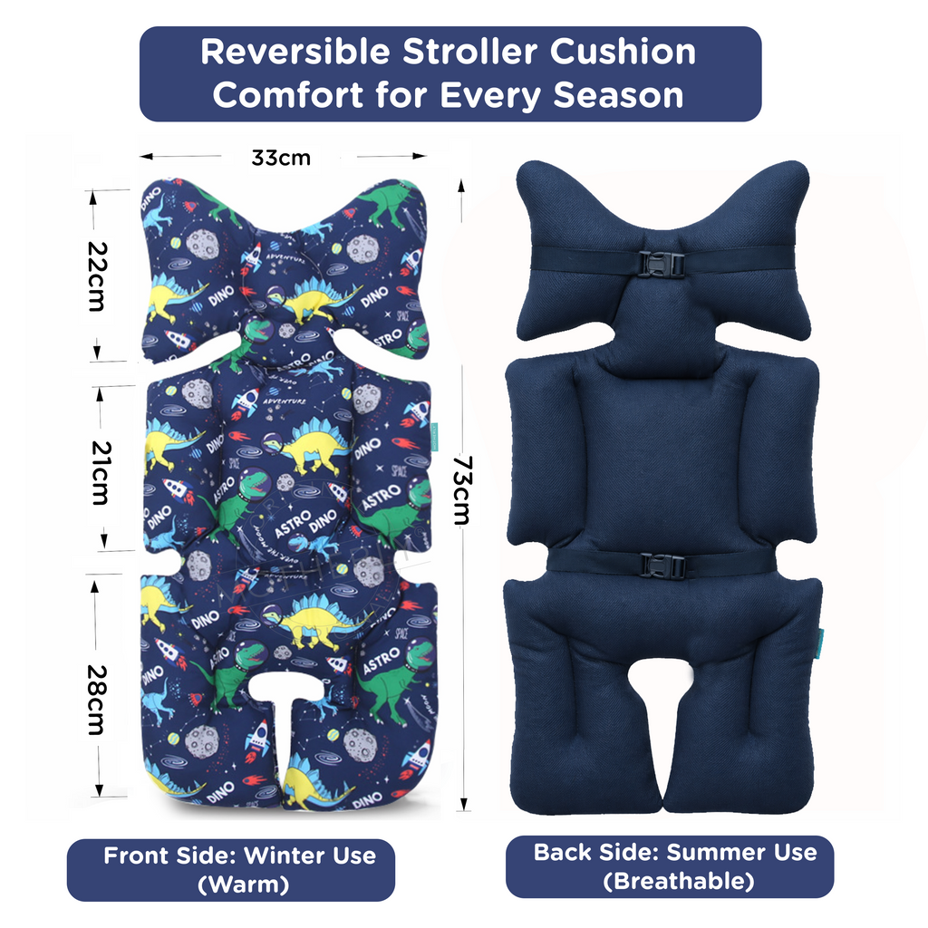 Motherly Baby Stroller Seat Cushion – Breathable, Multi-Purpose Padding for Stroller, Car Seat & High Chair