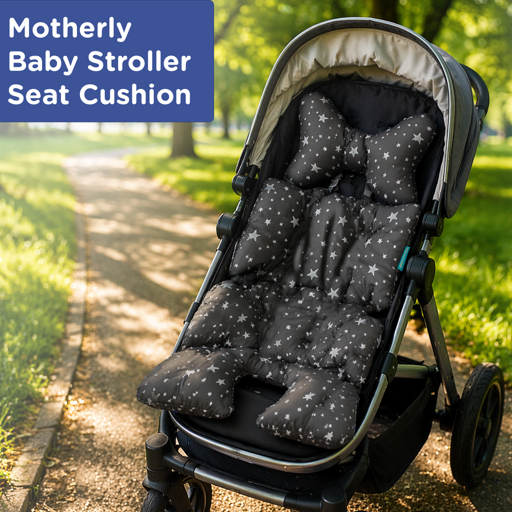 Motherly Baby Stroller Seat Cushion – Breathable, Multi-Purpose Padding for Stroller, Car Seat & High Chair