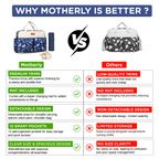 Motherly Grace Diaper Bag for Moms | Waterproof Maternity & Baby Travel Bag with Changing Mat | Large Capacity Hospital Bag for Newborn Essentials