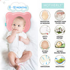 Baby Head Support Pillow Gentle Ergonomic and Comforting Design - MOTHERLY