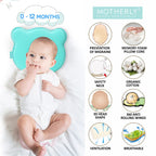 Baby Head Support Pillow Gentle Ergonomic and Comforting Design - MOTHERLY