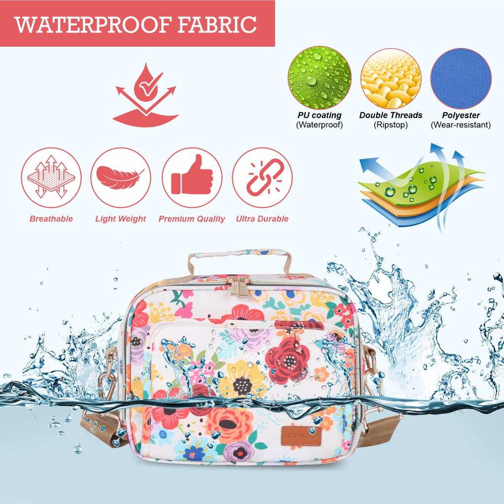 Motherly Mini Diaper Bag for Mothers for Travel | Small Maternity Handbag for Newborn Baby | Mothers Travelling Bag | Multiple Pockets Water Resistant Baby Bag I Hospital Bag for Moms (Unicorn Blue)