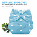 Motherly Newborn Baby Reusable Cloth Diapers, Infant Diaper Nappies Pack of 2