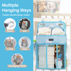 Motherly Baby Crib Organizer Hanging Diaper Storage Detachable Multiple Pockets Stackable Nursery Essentials - MOTHERLY