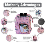 Motherly Elegant Diaper Bag for Moms – Water-Resistant Maternity & Travel Bag with Multiple Pockets & Warranty