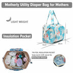 Motherly Elegant Diaper Bag for Moms – Water-Resistant Maternity & Travel Bag with Multiple Pockets & Warranty