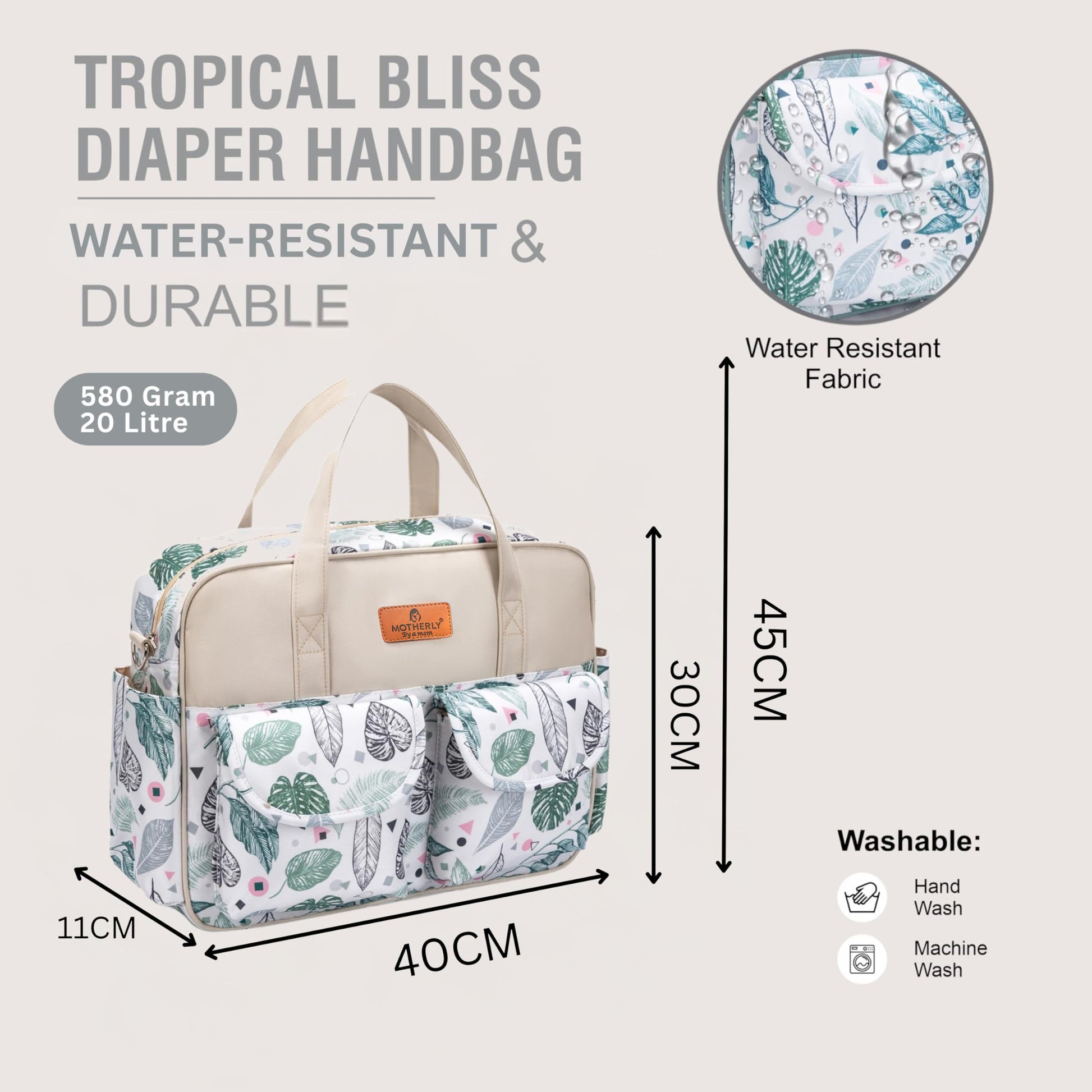 Motherly Tropical Bliss Diaper Handbag